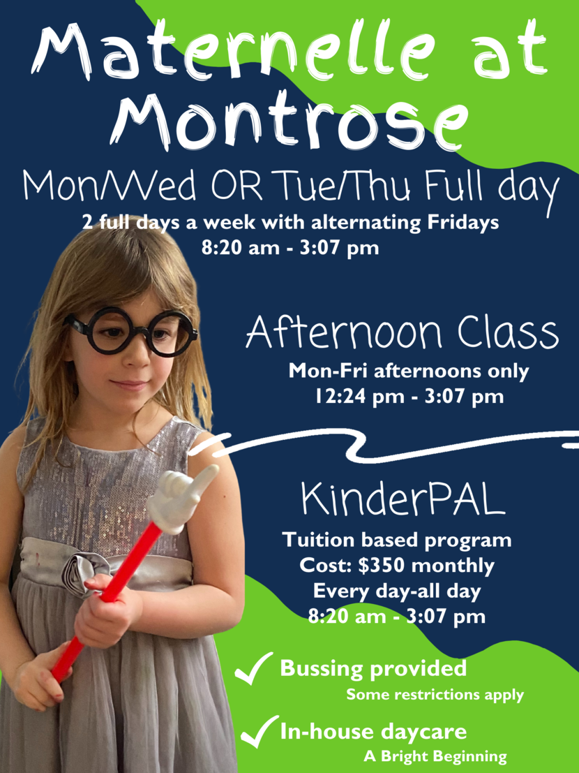 Poster for Kindergarten at Montrose